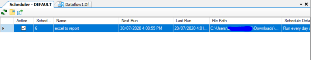 last run Workflow scheduling Data extraction