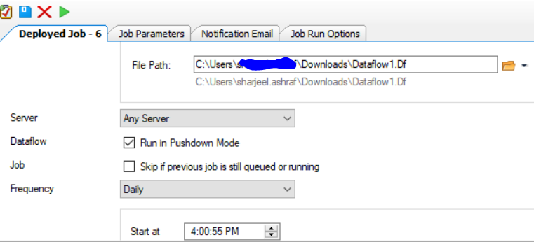 Job Workflow scheduling Data extraction Centerprise