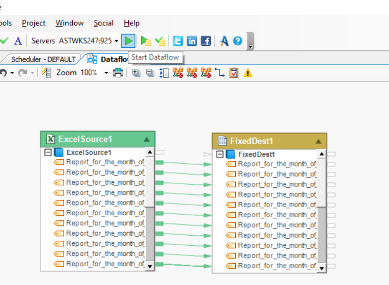 Data extraction Centerprise Data mapping